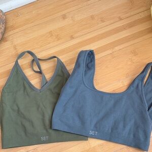 Bundle of 2 SET active sculptflex ribbed sports bras